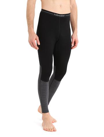 Pánské Legíny Icebreaker Merino 260 ZoneKnit™ Merino Černé | CZ 1817ZUTG